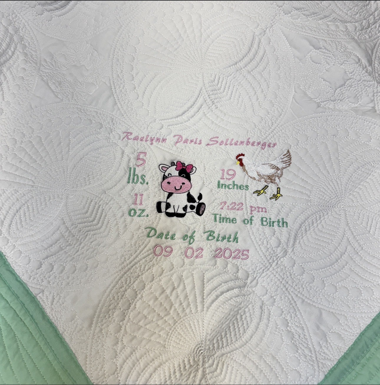 Personalized Baby Heirloom Blanket