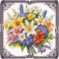 Spring Flowers UV DTF Printed 2-Piece Coaster Set